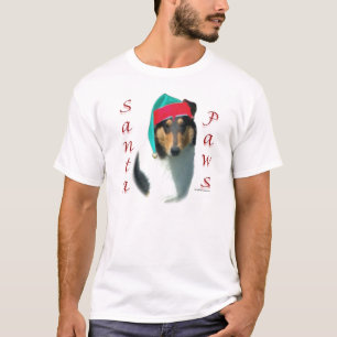 T-shirt Pattes (lisses) de Père Noël de colley