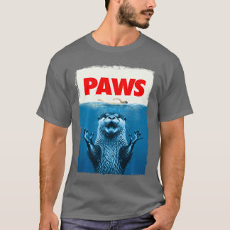 T-shirt Pattes Loutre Drôle Cadeaux pour hommes femmes K