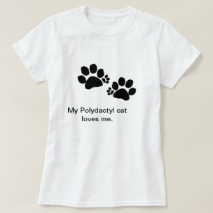 T-shirt - pattes Polydactyl de chat - femmes