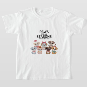 T-shirt Pattes pour toutes les saisons : L'édition des Fêt