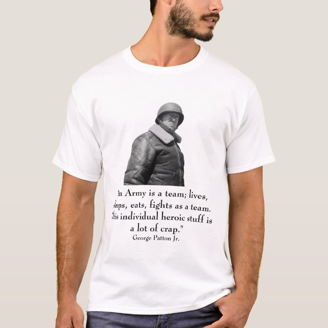 T-shirt Patton et citation (Devant)