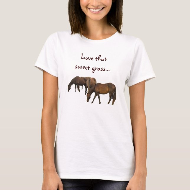 T-shirt Pâturage des chevaux (Devant)