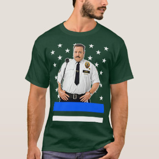 T-shirt Paul Blart Mall Cop épais Ligne bleue