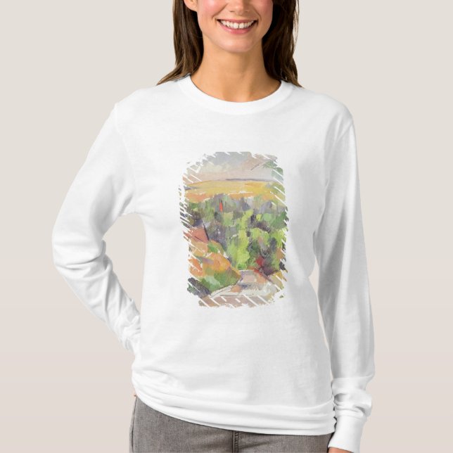 T-shirt Paul Cezanne | la courbure dans la route, 1900-06 (Devant)