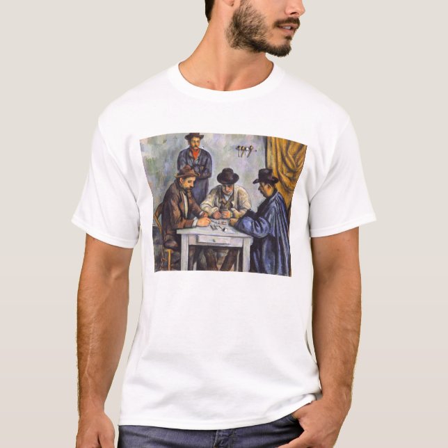 T-shirt Paul Cezanne - Les Joueurs De Cartes (Devant)