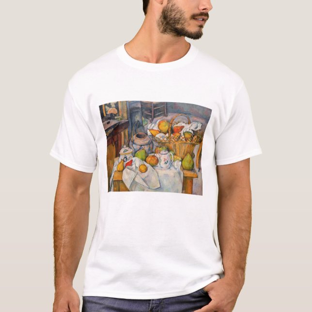 T-shirt Paul Cezanne - Nature morte avec panier (Devant)