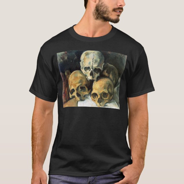 T-shirt Paul Cézanne - pyramide des crânes (Devant)