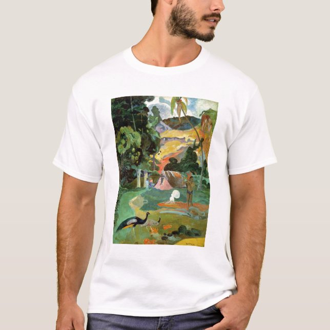 T-shirt Paul Gauguin| Matamoe ou, Paysage avec des Peacock (Devant)