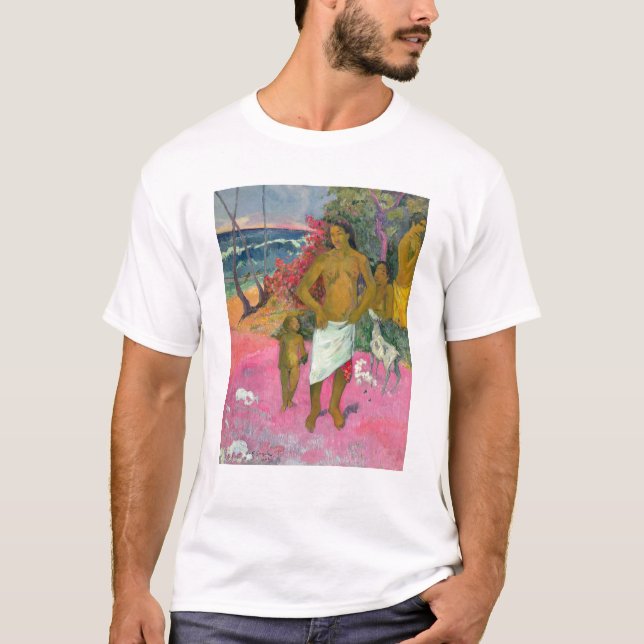 T-shirt Paul Gauguin | une promenade par la mer, 1902 (Devant)
