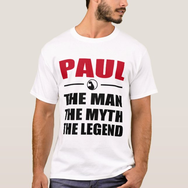 T-SHIRT PAUL L'HOMME LE MYTHE LA LÉGENDE (Devant)
