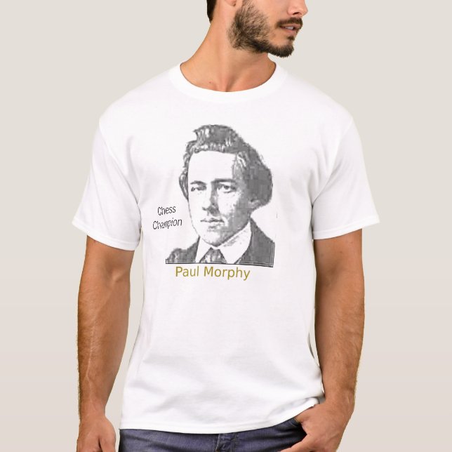 T-shirt Paul Morphy, champion d'échecs (Devant)
