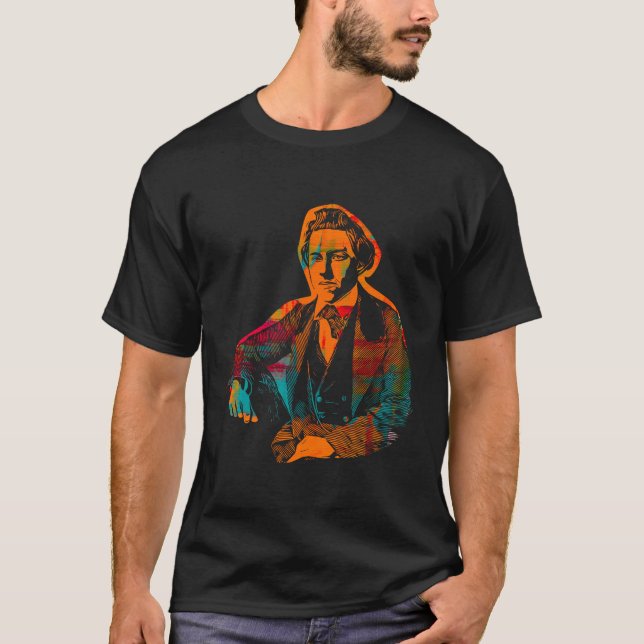 T-shirt Paul Morphy Dye Multicolor Portrait (Devant)