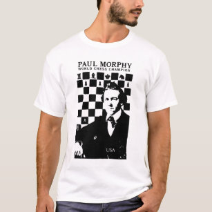 T-shirt Paul Morphy Portrait Vintage d'échecs