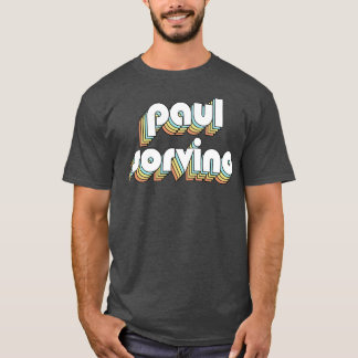 T-shirt Paul Sorvino Retro Typographie arc-en-ciel style d