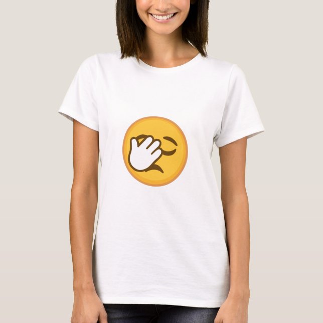 T-shirt Paume Emoji de visage (Devant)