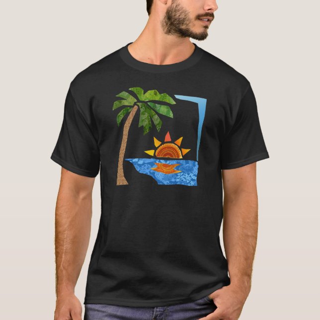 T-shirt Paume, Sun et mer (Devant)