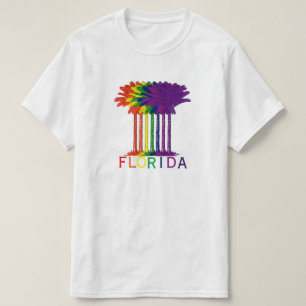 T-shirt Paumes d'arc-en-ciel de la Floride