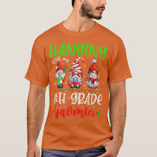 T-shirt Pause avec mes Gnomies de 4e année Lumières de Noë