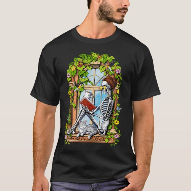 T-shirt Pause café squelette (Devant)