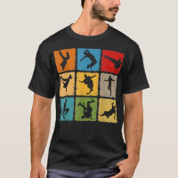 Pause chemise de danse Bboy pose Retro Vintage Hip
