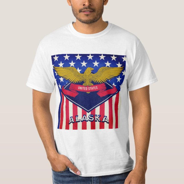 T-shirt Pavillon Alaska USA (Devant)