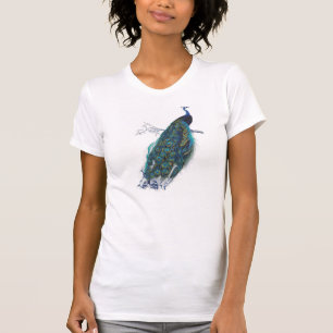 T-shirt Pavillon bleu avec de belles plumes de queue