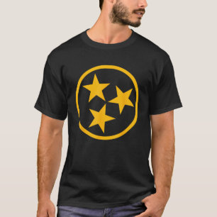 T-shirt Pavillon bleu et or Tennessee Chemise Nashville Ho