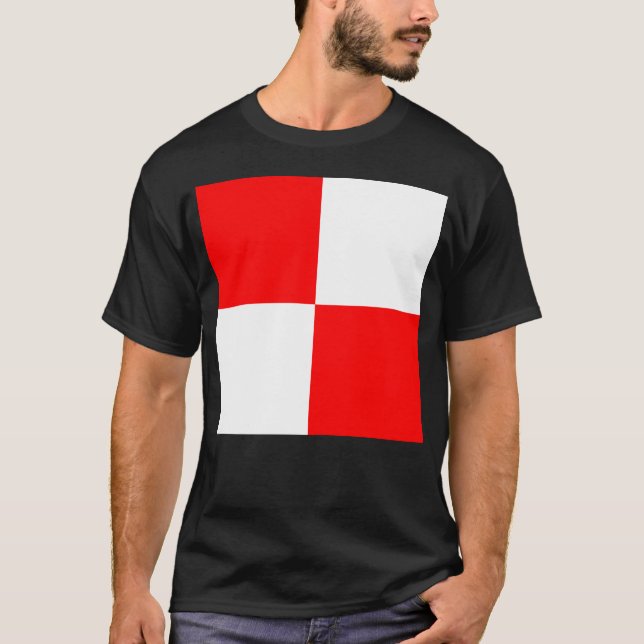 T-shirt Pavillon de signalisation maritime international u (Devant)