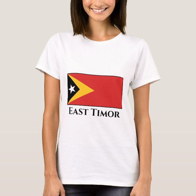 T-shirt Pavillon du Timor oriental (Devant)