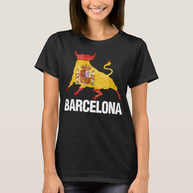 T-shirt Pavillon Espagne de Barcelone battant pavillon esp (Devant)