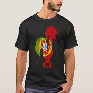 T-shirt Pavillon portugais du coq Galo de Barcelos