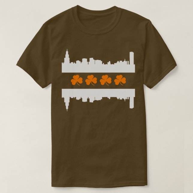 T-shirt Pavillon Skyline de Chicago (Design devant)