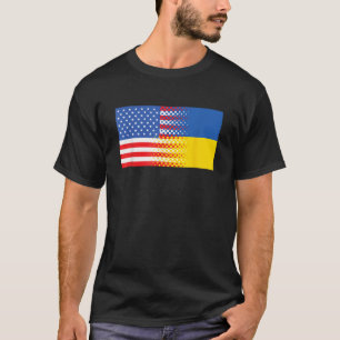 T-shirt Pavillon Ukraine-Ukraine-USA