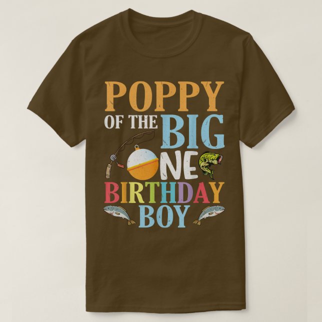 T-shirt Pavot Du Gros Anniversaire Fisher Boy Grandson (Design devant)