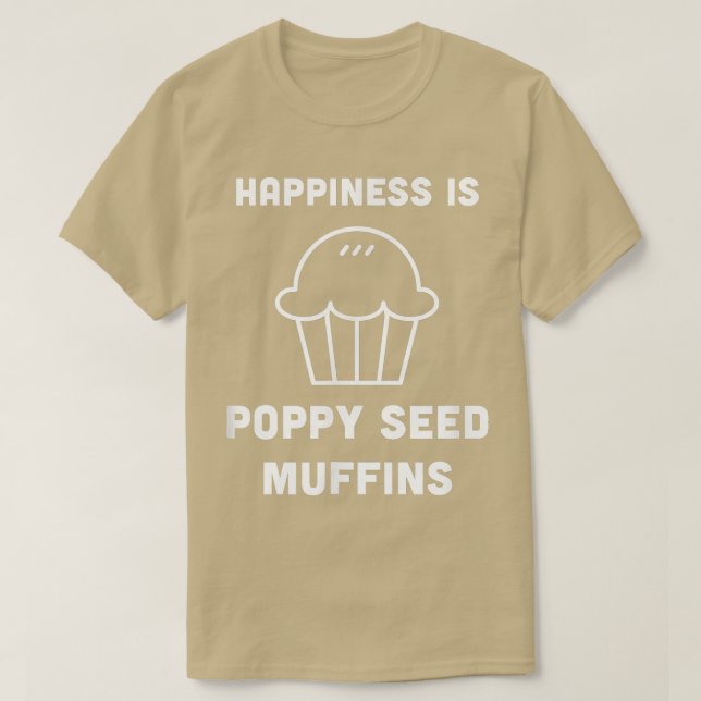 T-shirt Pavot Graines Muffins Petit déjeuner Brunch Cuisin (Design devant)
