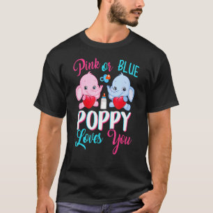 T-shirt Pavot Rose Ou Bleu Vous Aime Eléphants Bébé Genre