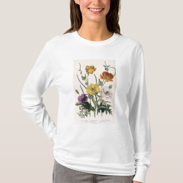 T-shirt Pavots et anémones (Devant)