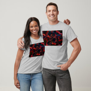 T-shirt Pavots noirs