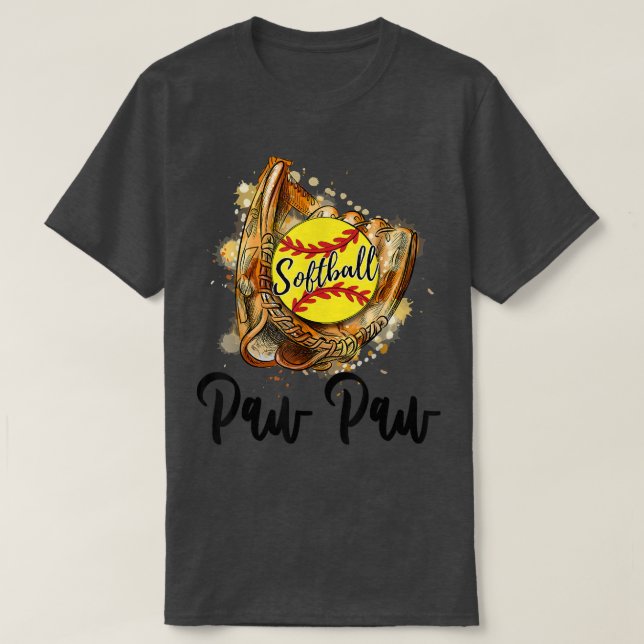T-shirt Paw à balle molle pour hommes  (Design devant)