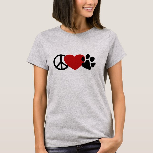 T-shirt Paw Aimé-La Paix (Devant)