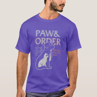 T-shirt Paw And Order Special Feline Unit Petsraining Dog