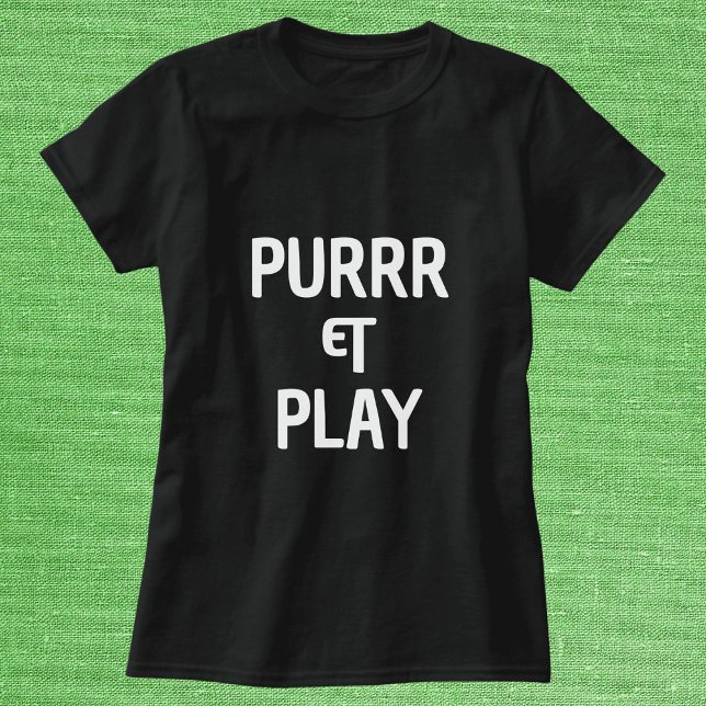 T-shirt Paw And Play Funny Cute Simple Moderne Personnalis (Créateur téléchargé)