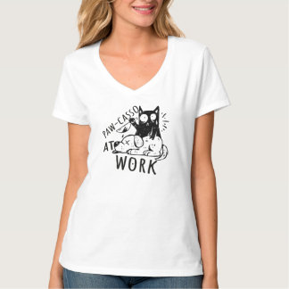 T-shirt Paw-casso au travail