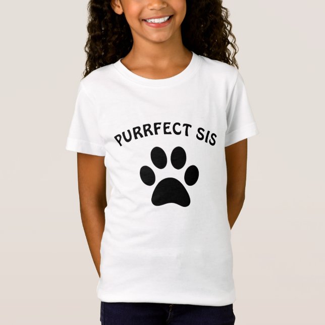 T-shirt Paw girls | Enfants| Cadeau Rakhi| Modifia (Devant)