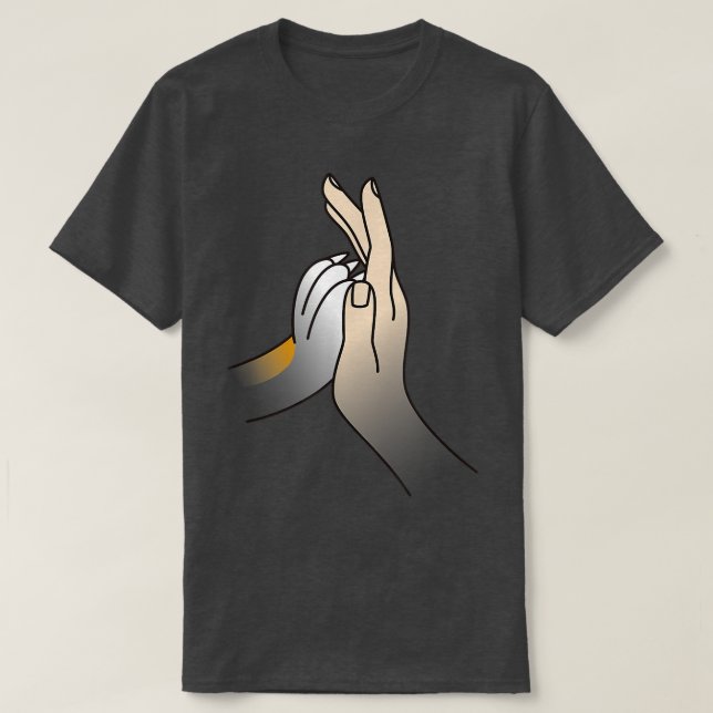 T-shirt Paw High Five Corgi Chien (Design devant)