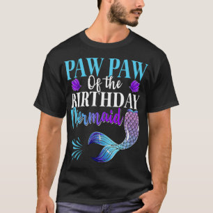 T-shirt Paw Paw De La Sirène D'Anniversaire Correspondant