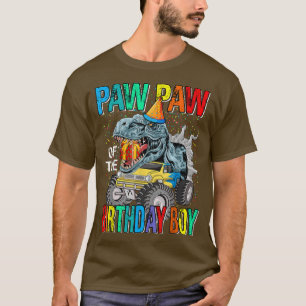 T-shirt Paw Paw De L'Anniversaire Garçon Monster Camion Di