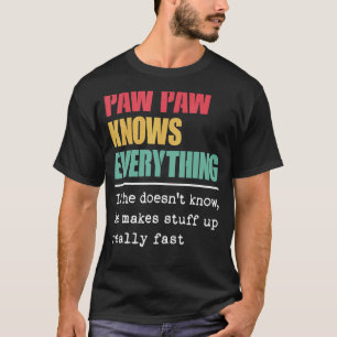 T-shirt Paw Paw Sait Tout Fier Monde Le Plus Grand Arg