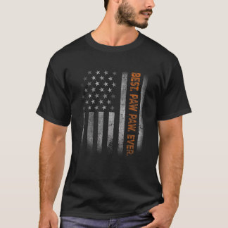 T-shirt Paw Paw USA Drapeau Père's Day Cadeau de la fille
