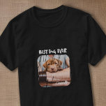 T-shirt Paw photo Cool de Meilleur Chien Jamais Pet de Gru<br><div class="desc">Ce design simple et moderne est composé d'une typographie de script simple et moderne. Ajoutez une photo d'animal de compagnie personnalisée.</div>